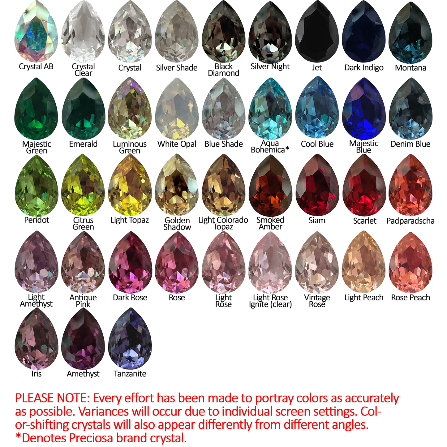 Pear Pavé Necklace • Small