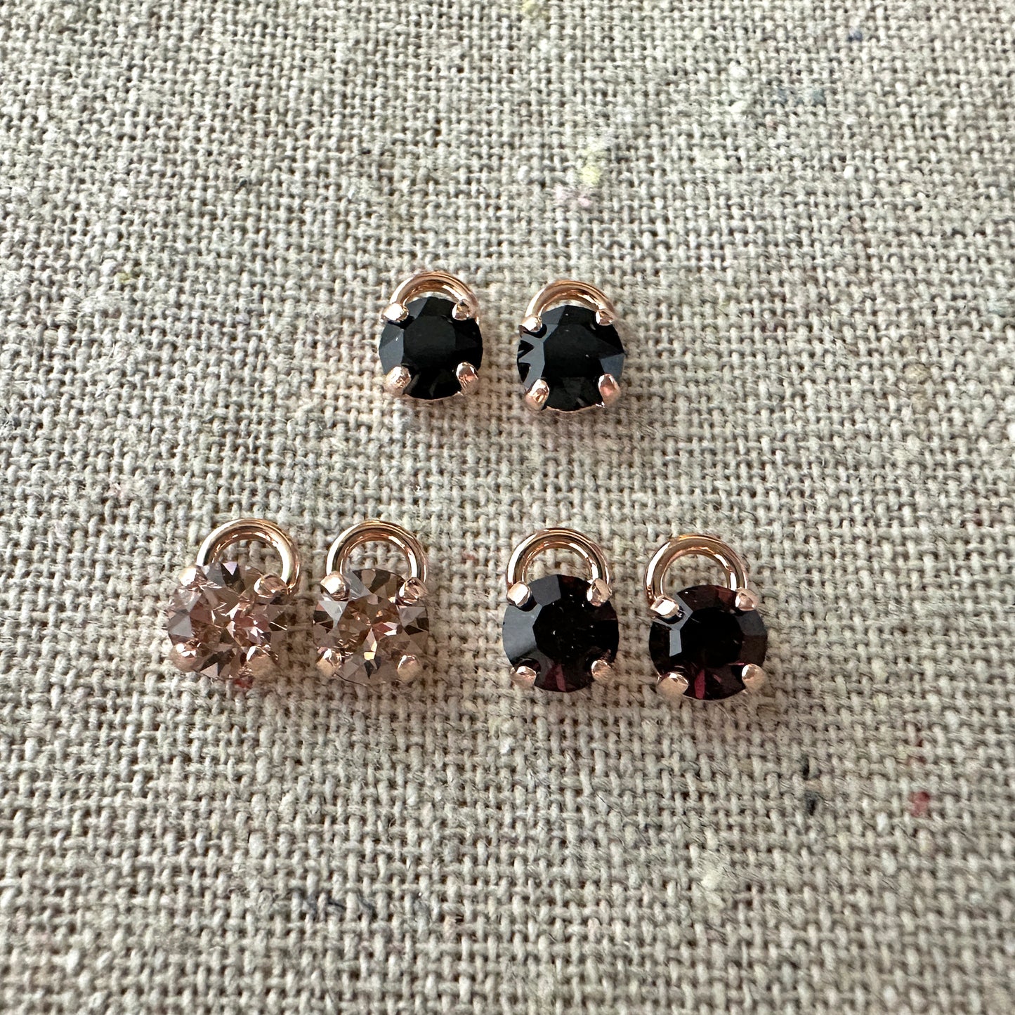 Diamante Hoop Charms • 5mm