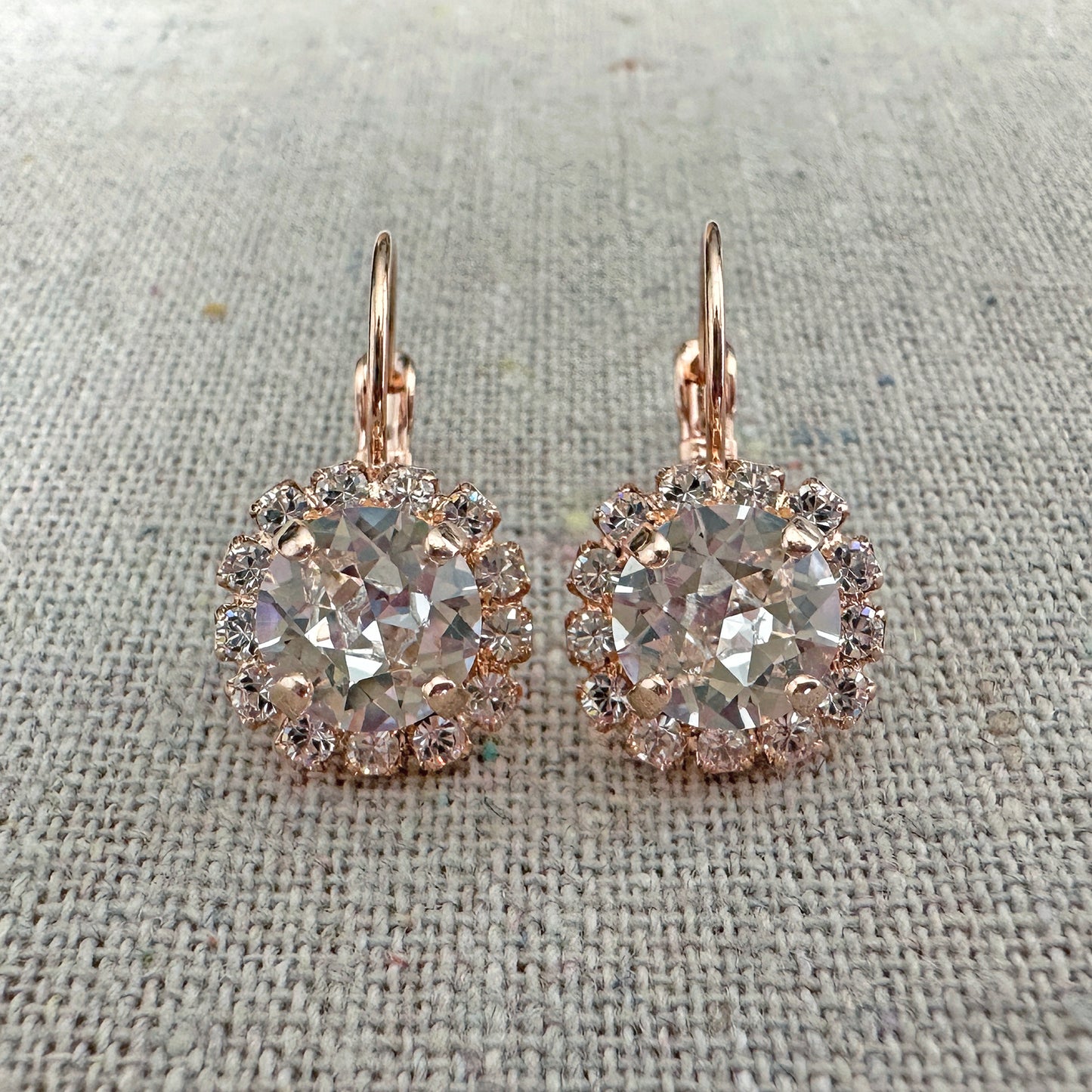 Diamante Luxe Leverback Earrings