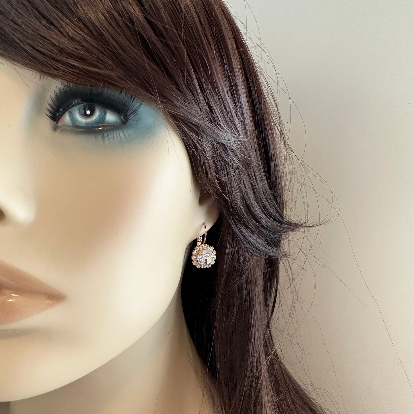 Diamante Luxe Leverback Earrings