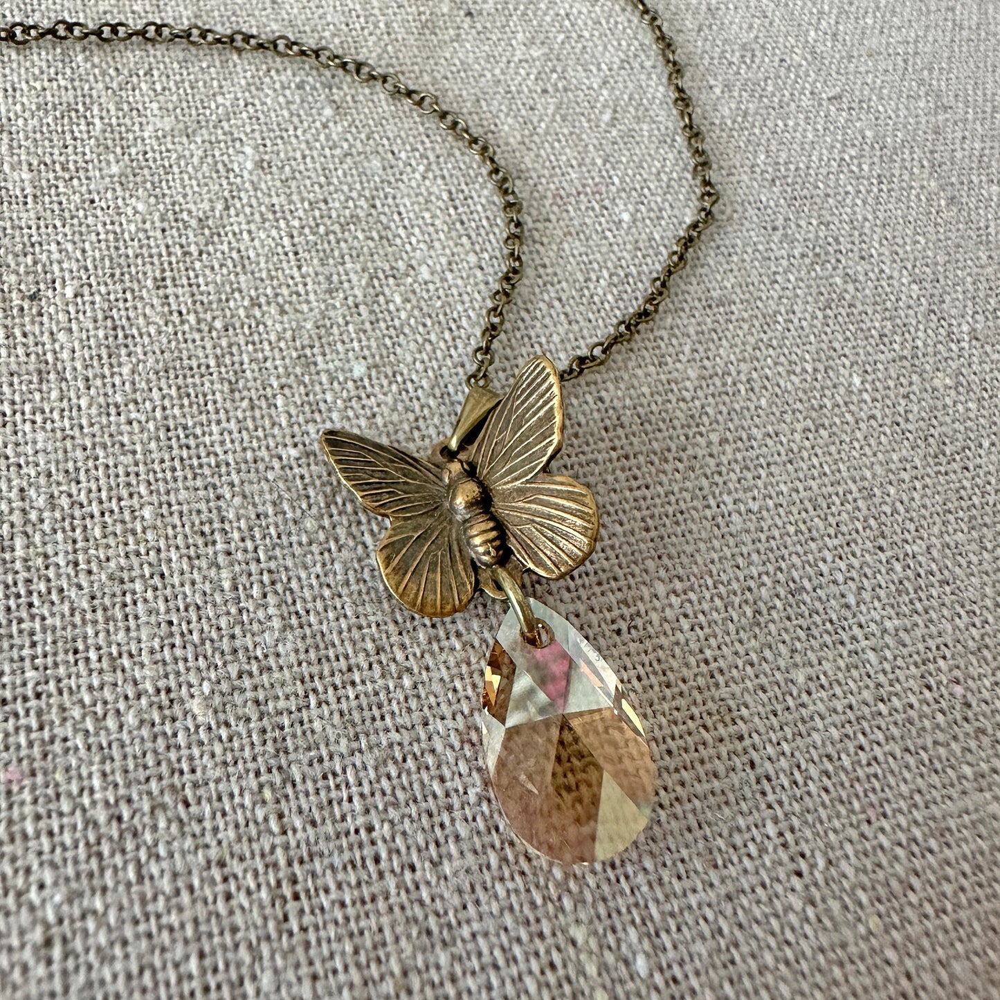 Magical Mariposa Teardrop Necklace