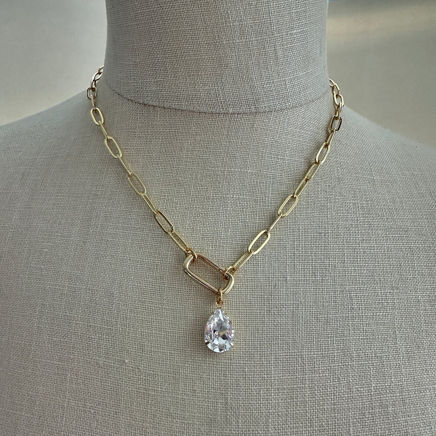 Paperclip Statement Necklace