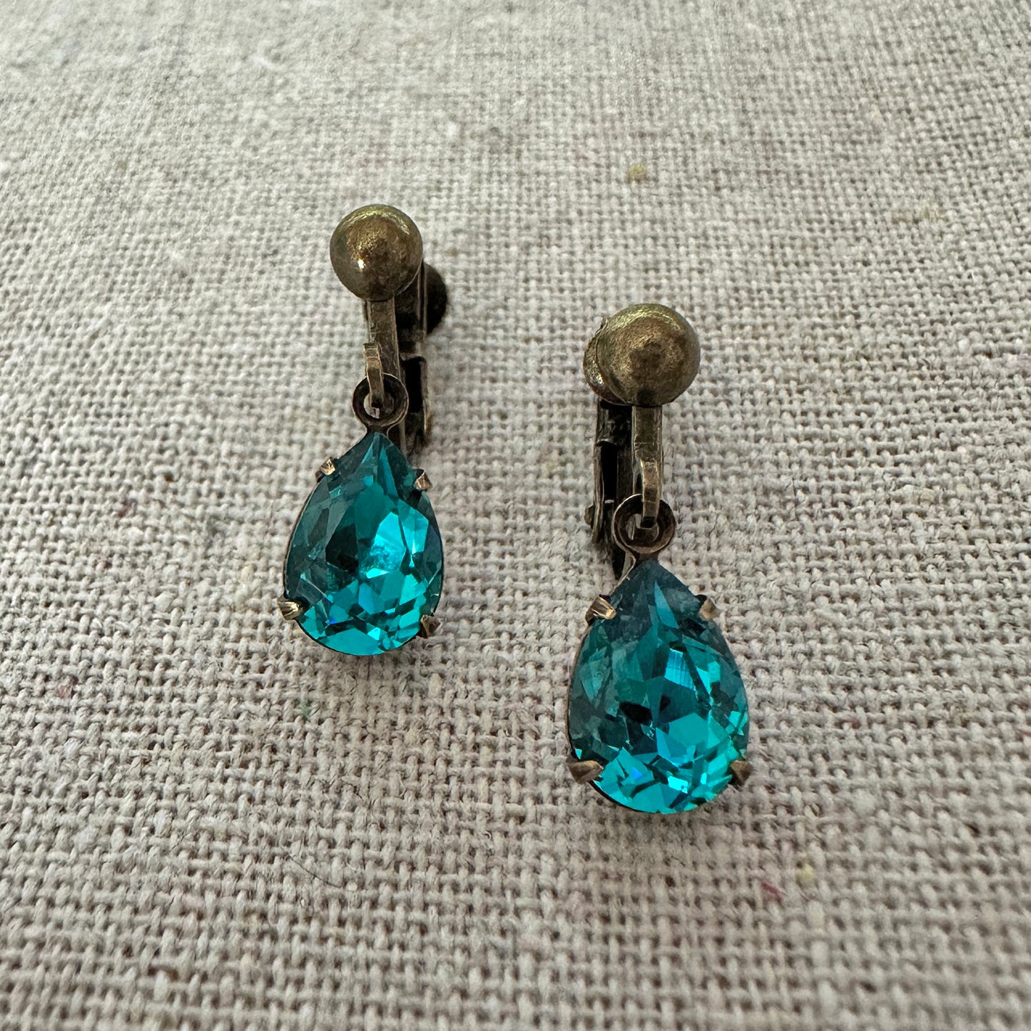 Small Pear Clip-on Earrings