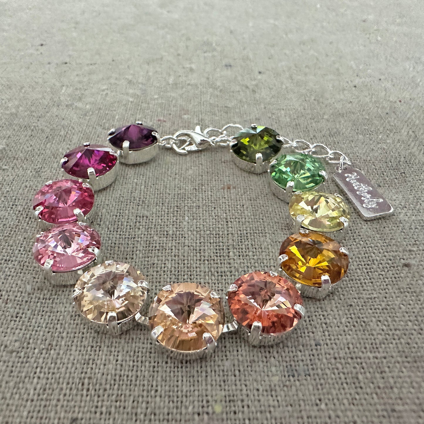 Rivoli Adjustable Tennis Bracelet • 12mm • Tropical Paradise