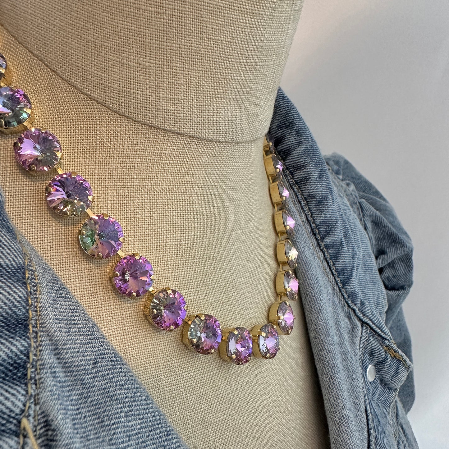 Rivoli Tennis Style Classic Necklace
