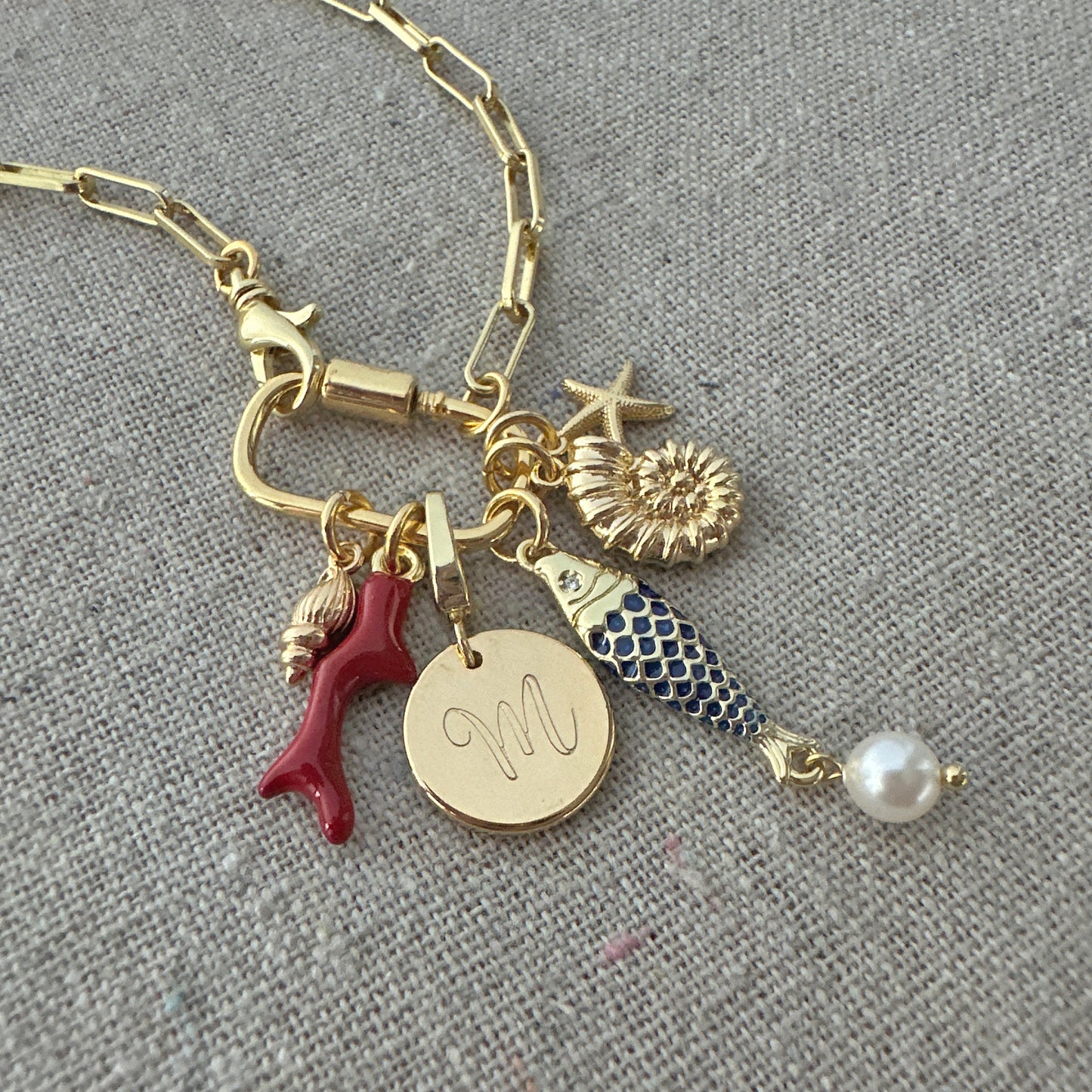Limon Letter Coin Clip Charm