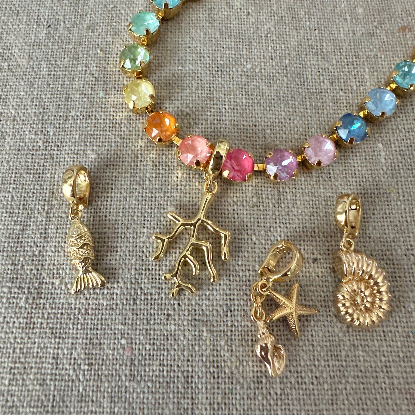 Sea Snail Shell Clip Charm