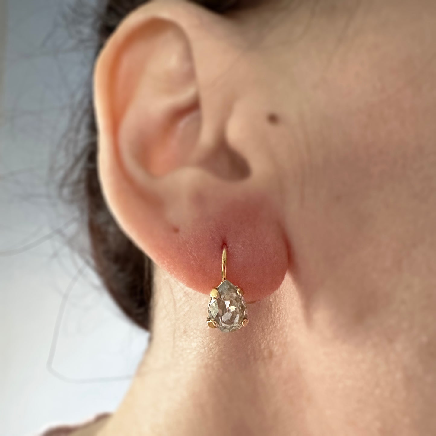 Tinier Pear Leverback Earrings