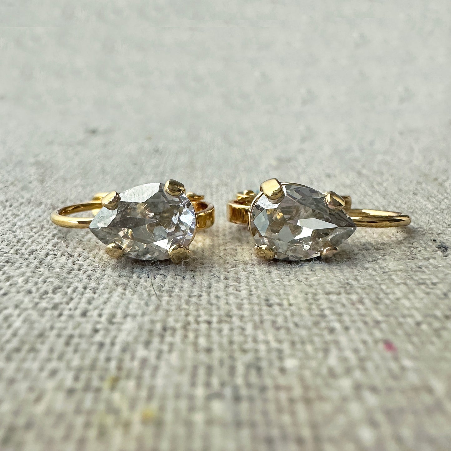 Tinier Pear Leverback Earrings