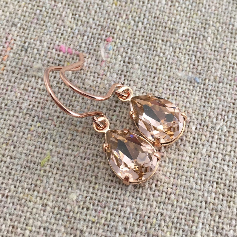 Tiny Pear Dangling Earrings