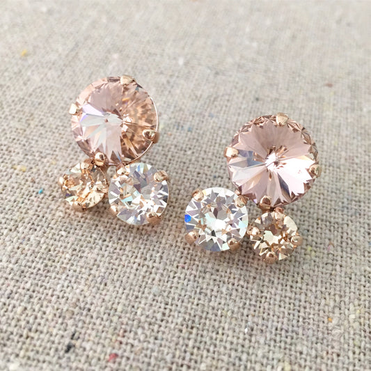 Bubble Cluster Post Earrings