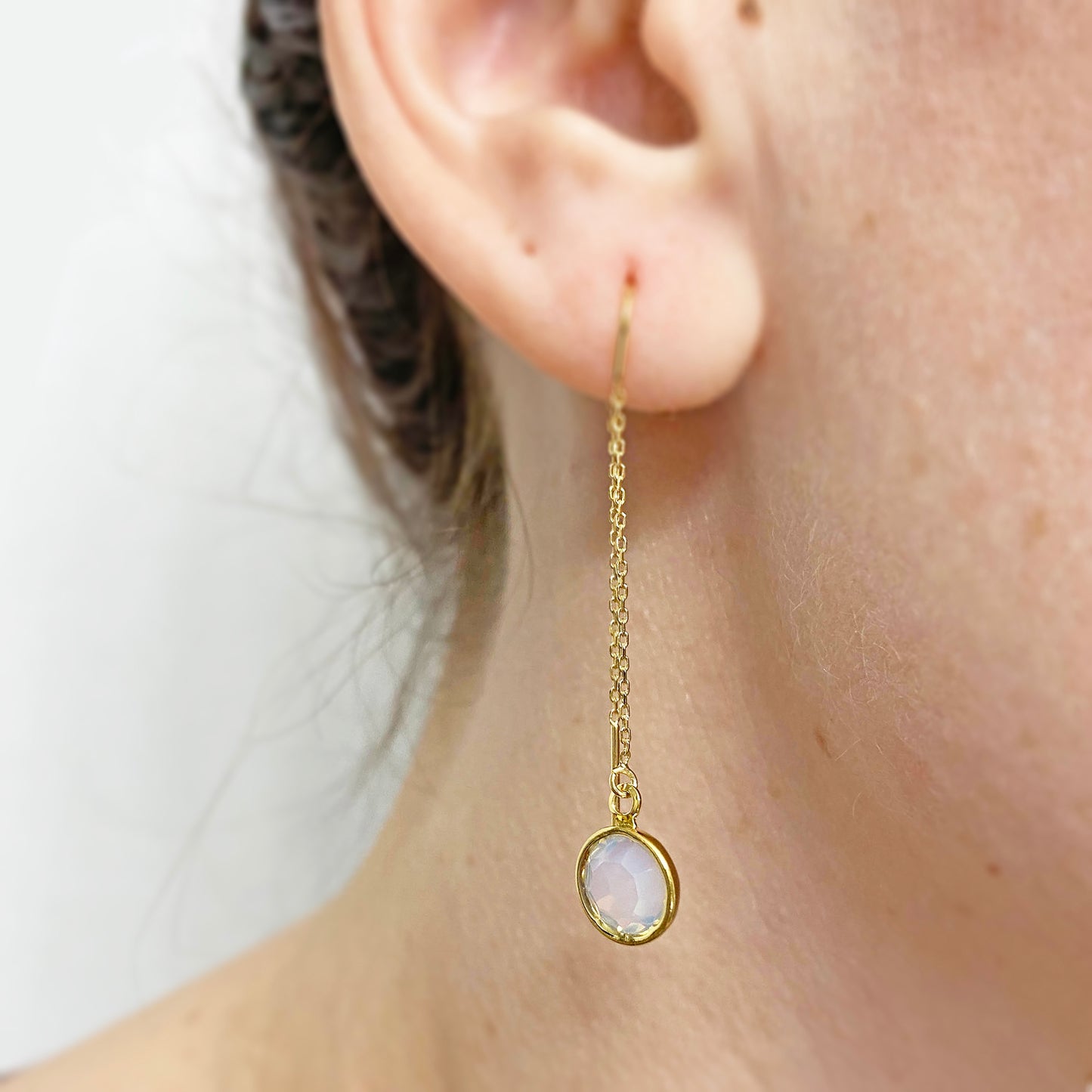 Celine Threader Earrings • 8mm