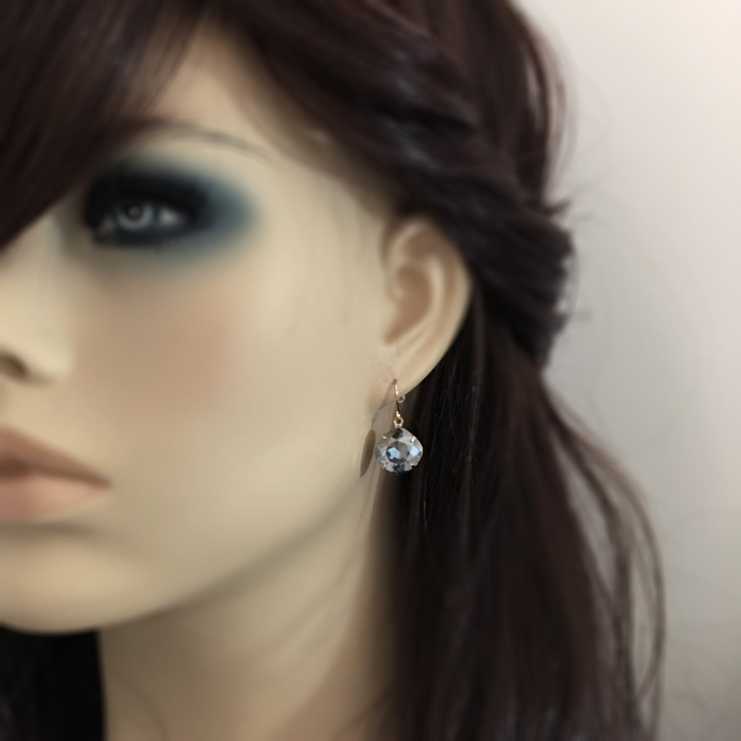 Large Cushion Dangling Earrings