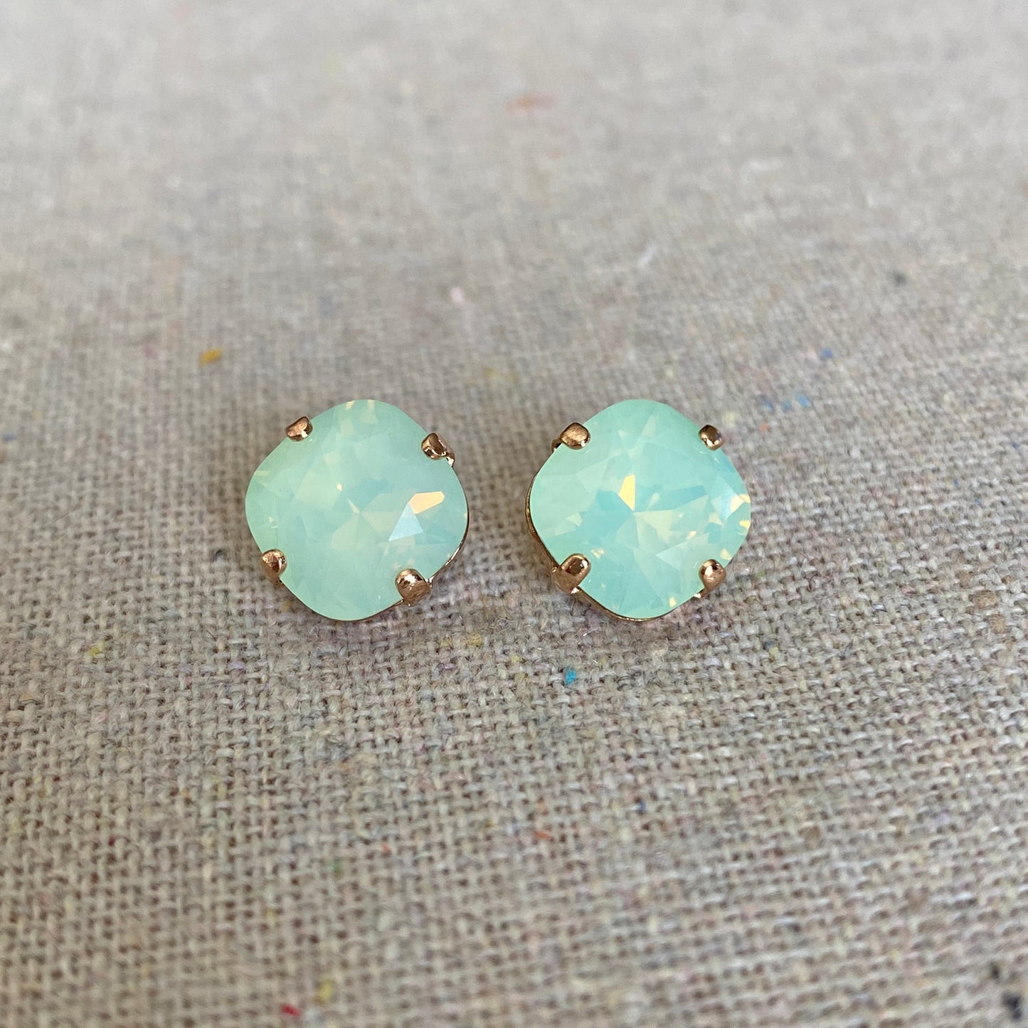 Medium Cushion Post Earrings