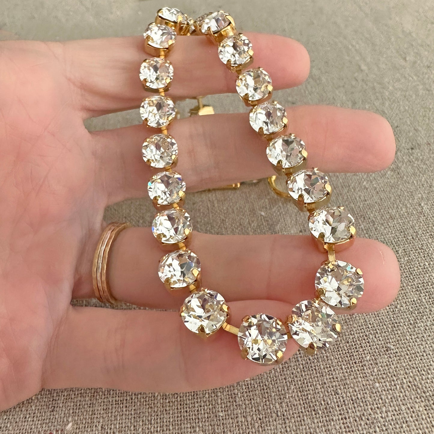 Diamante Collar Toggle Necklace • 8mm