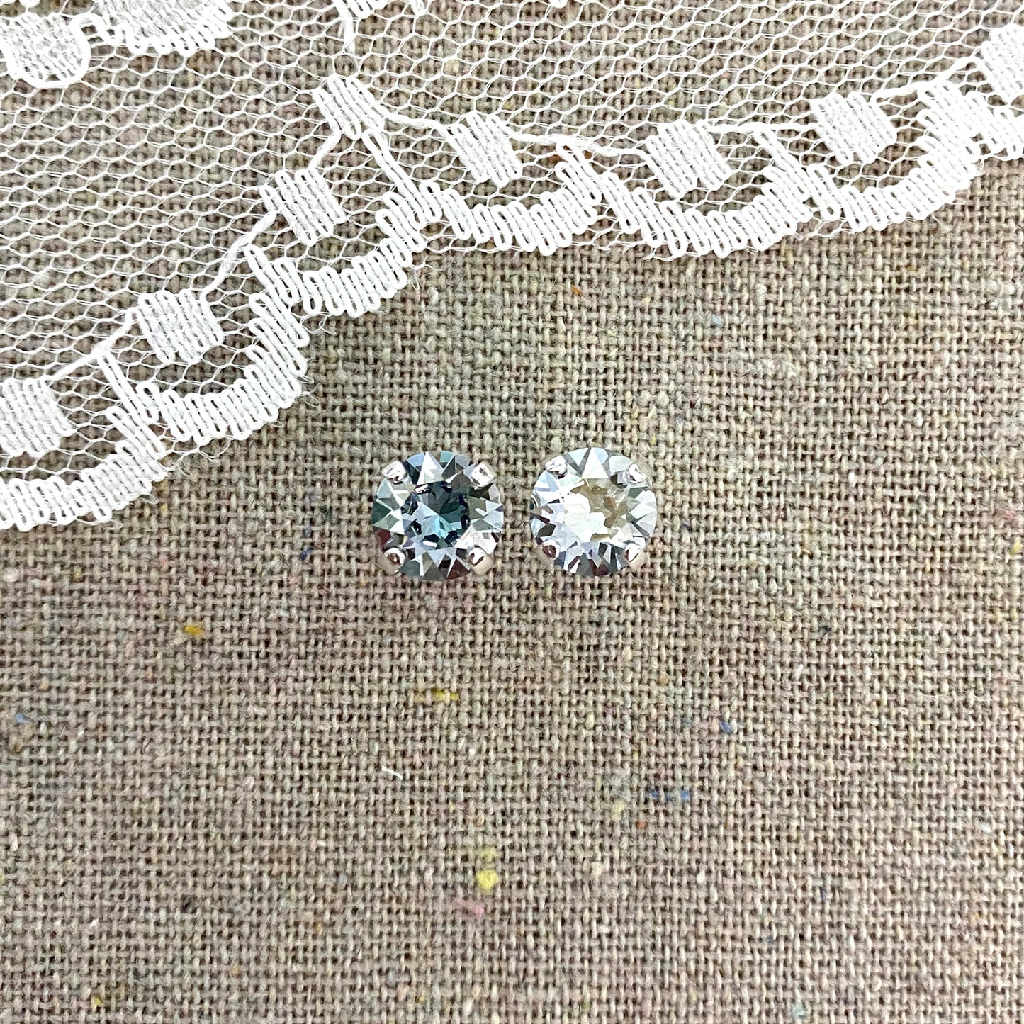 Diamante Post Earrings • 8mm