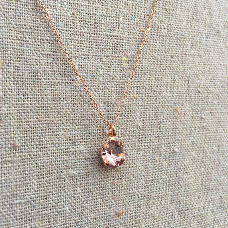 Diamante Solitaire Necklace