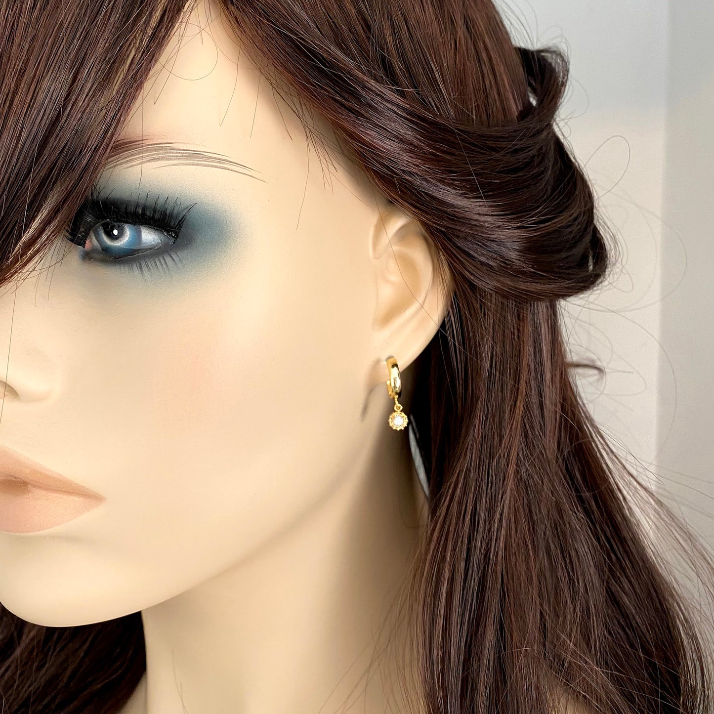 Fire In the Sky Hoop Post Earrings