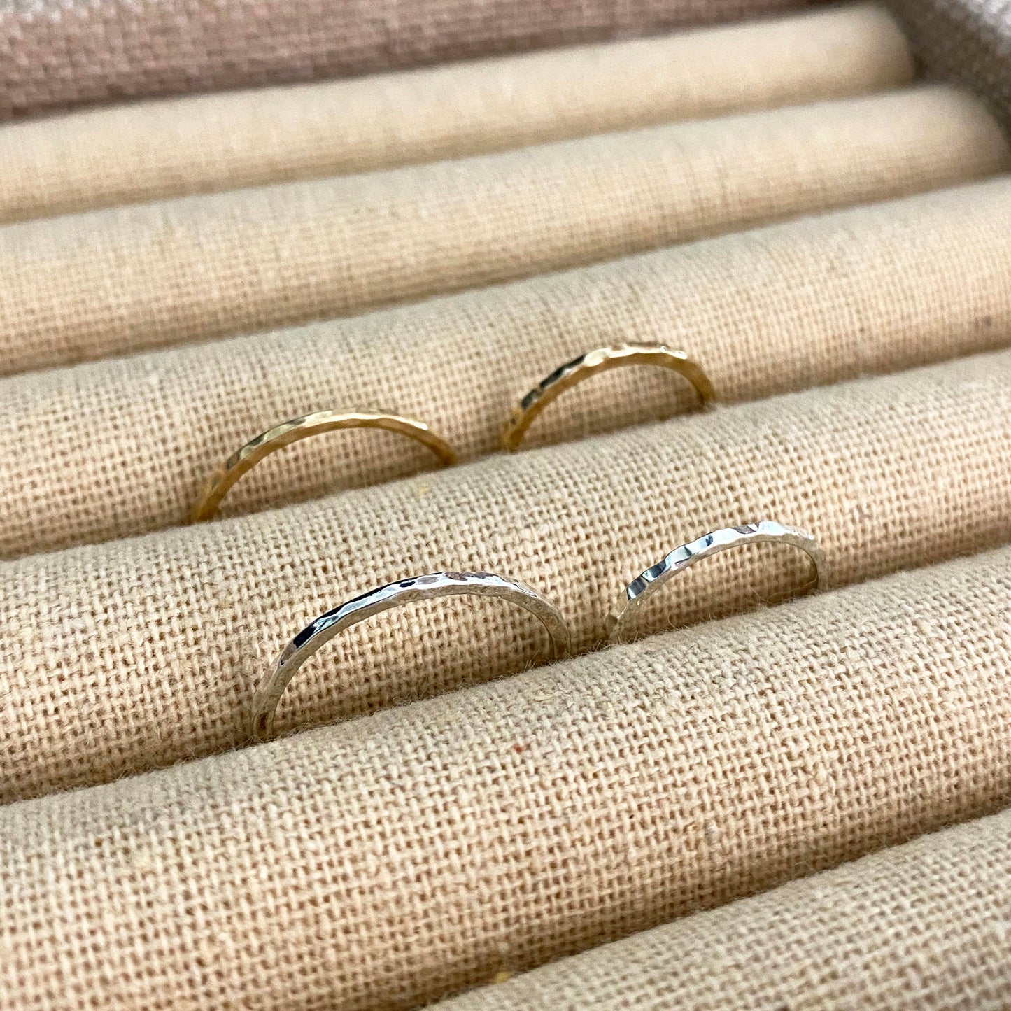 Hammered Stacking Ring • Bronze • Standard or Midi