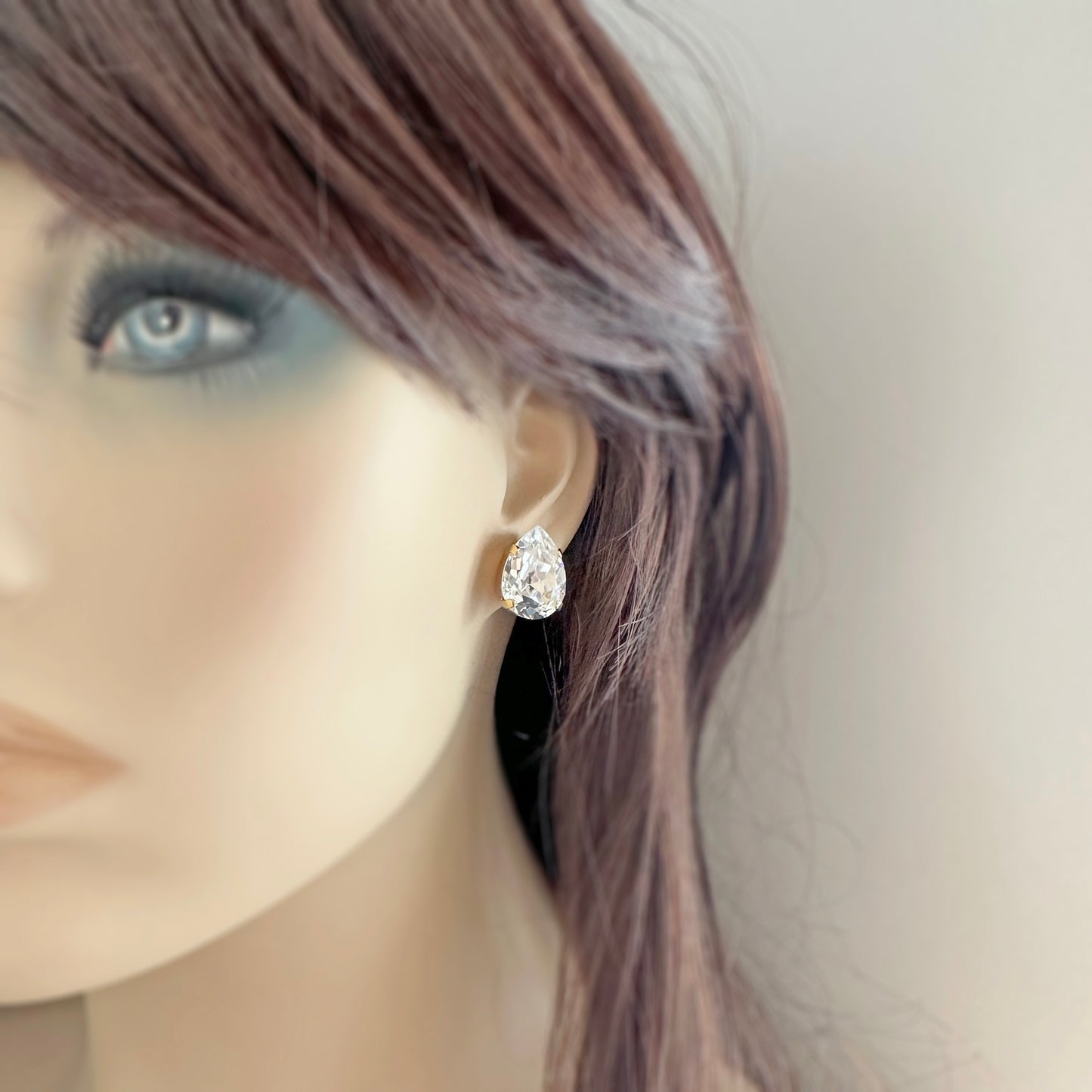 Statement Pear Post Earrings