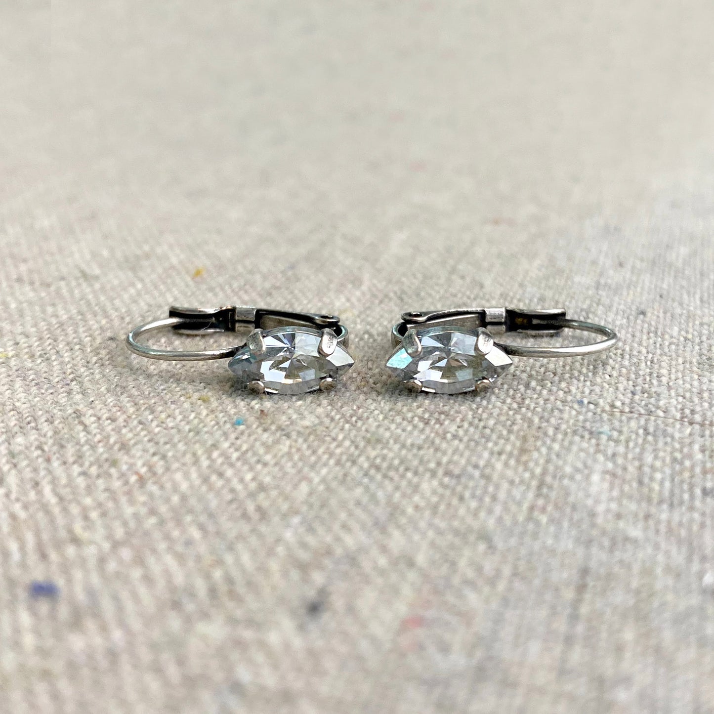 Marquise Leverback Earrings • Medium