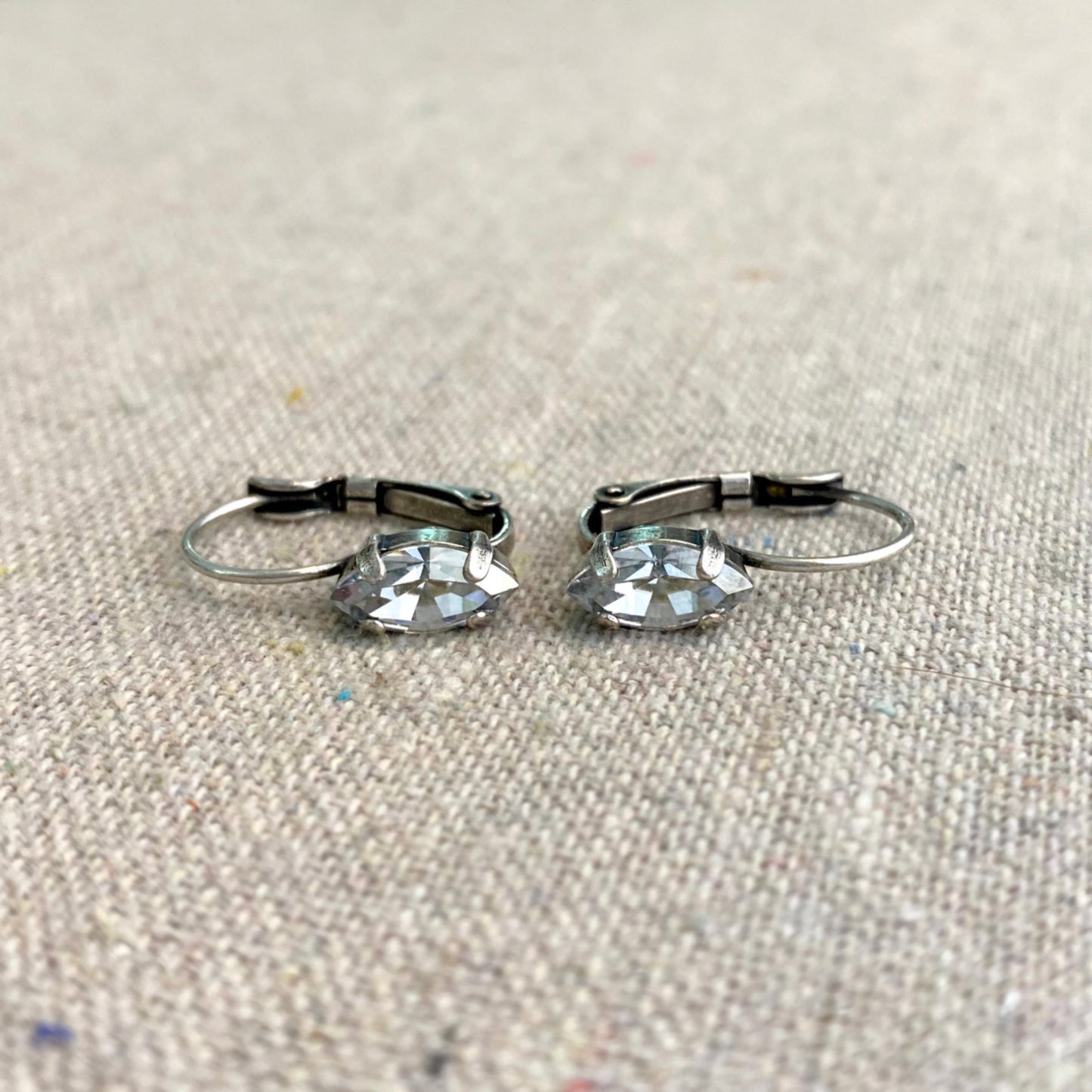 Marquise Leverback Earrings • Medium