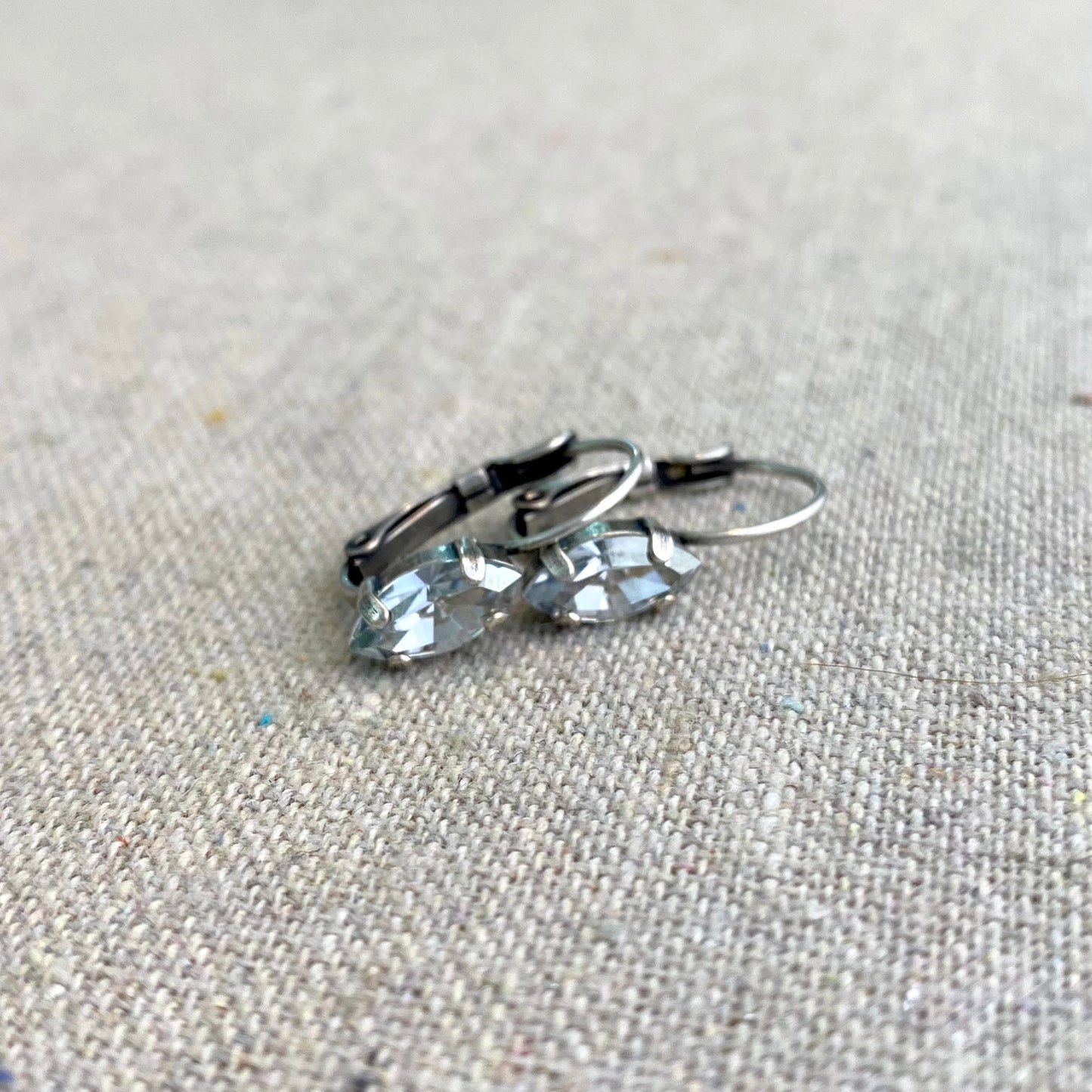 Marquise Leverback Earrings • Medium