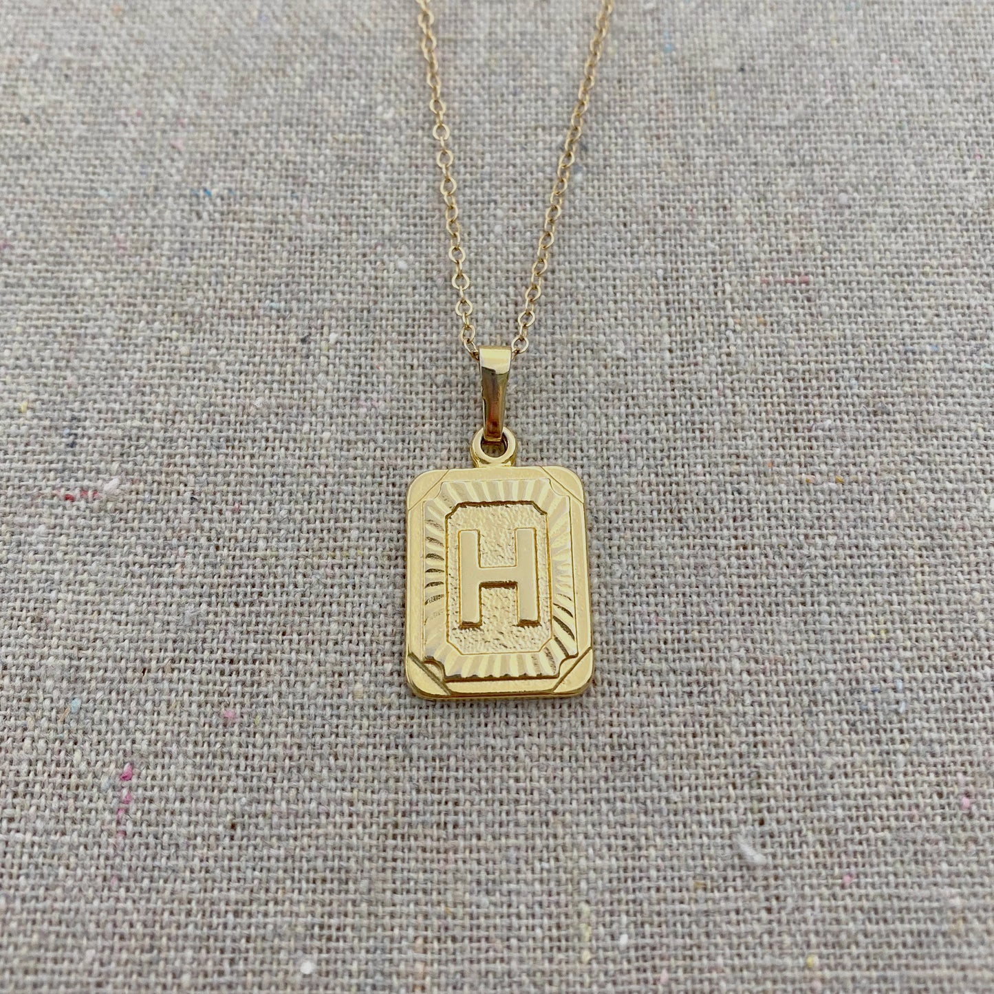 Medallion Initial Necklace