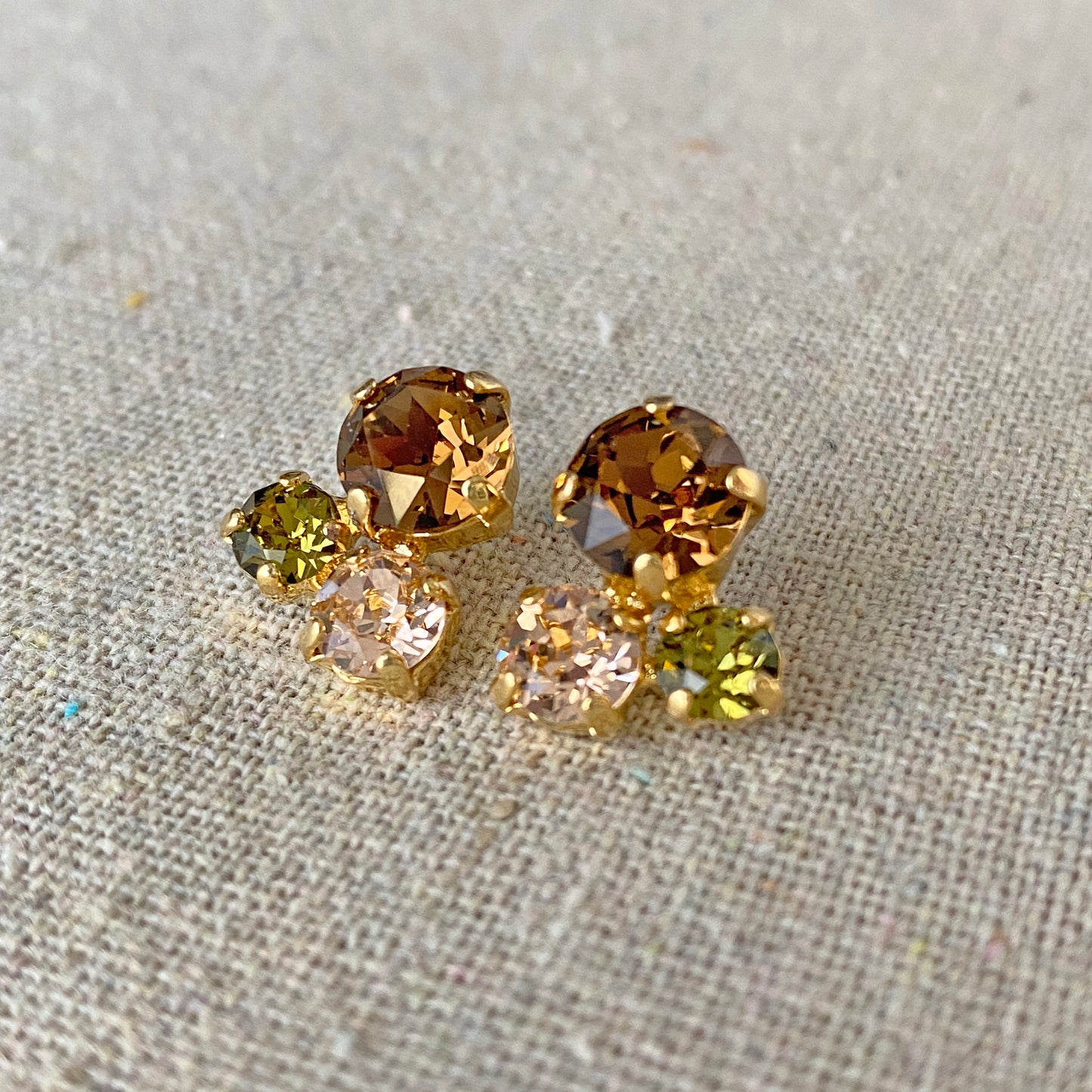 Mini Bubble Cluster Post Earrings