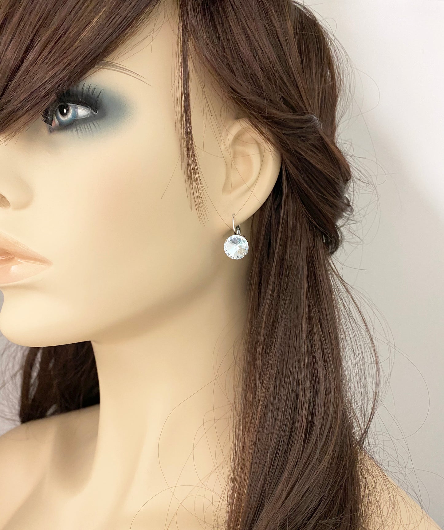 Rivoli Leverback Earrings • Extra Large