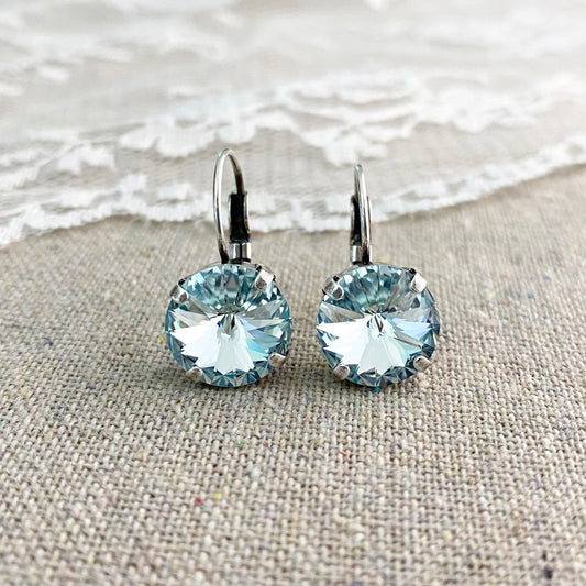 Rivoli Leverback Earrings • Extra Large