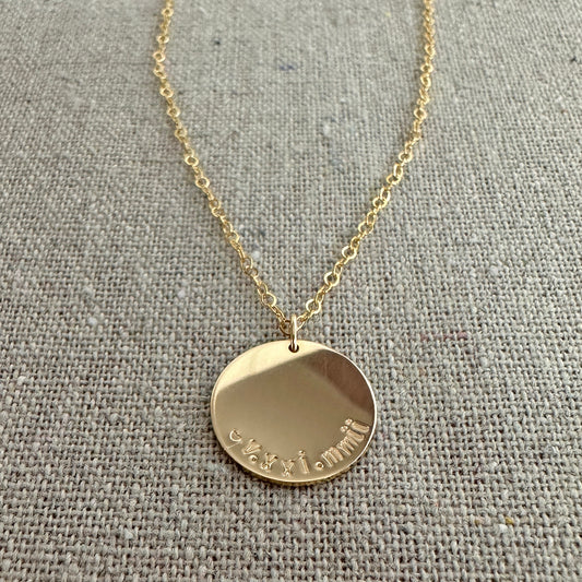 When in Rome Disc Necklace