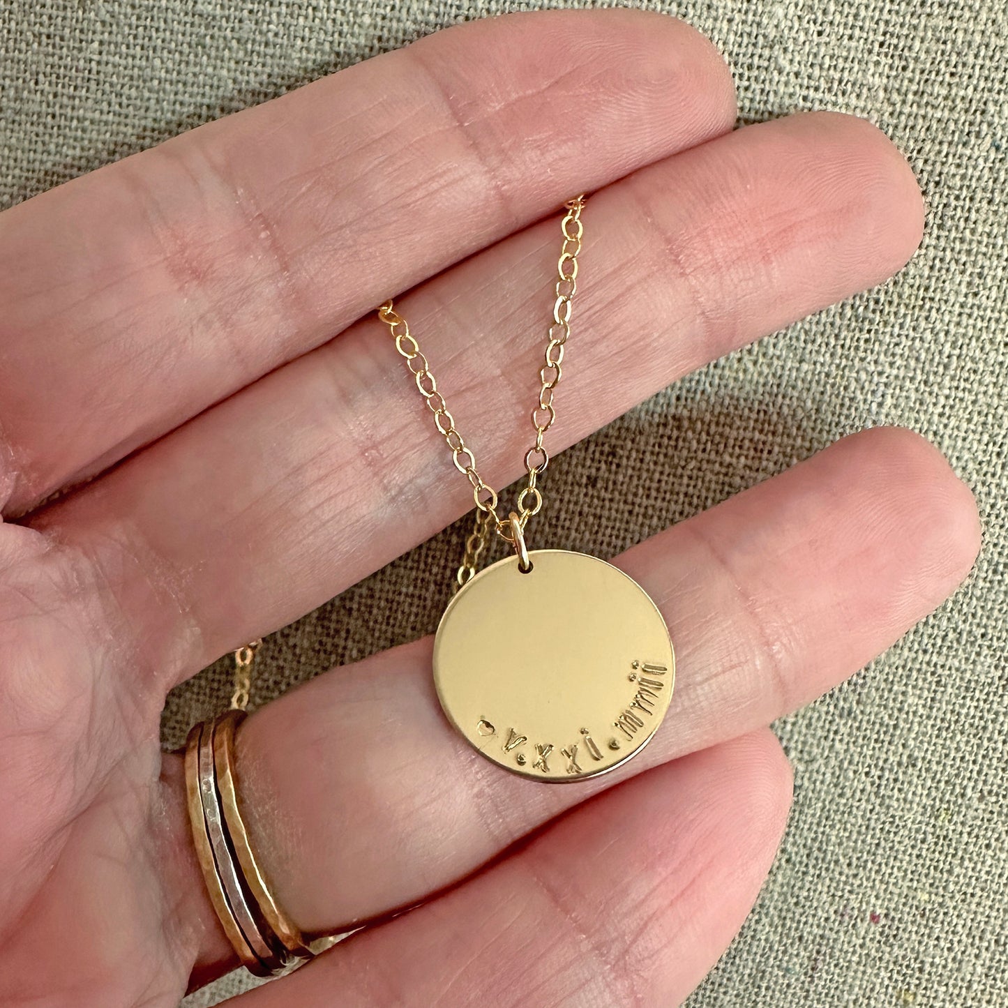 When in Rome Disc Necklace