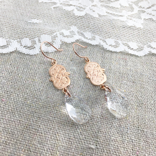 Scrollwork Teardrop Earrings