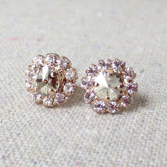 Tiny Rivoli Luxe Post Earrings