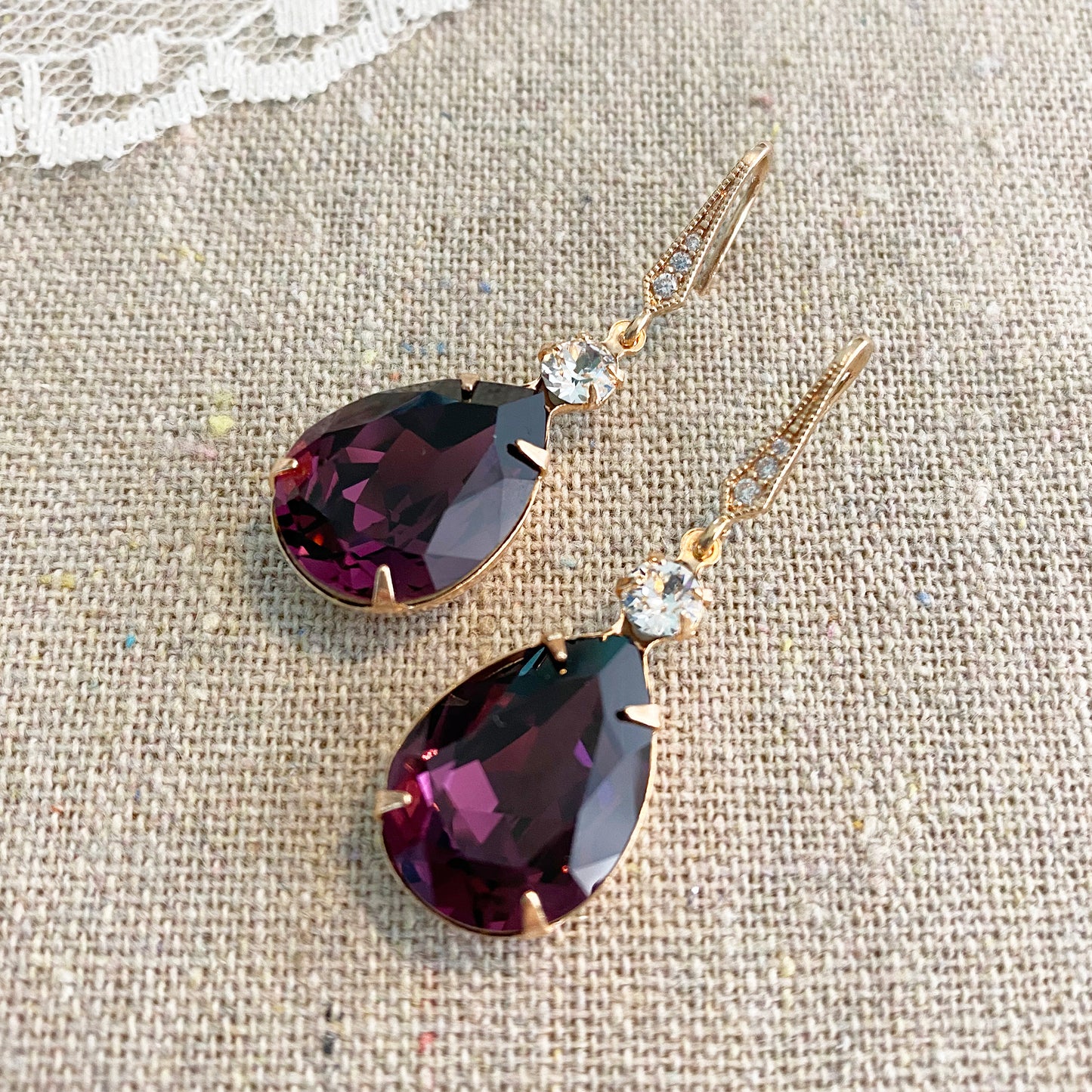 Pear Double Earrings