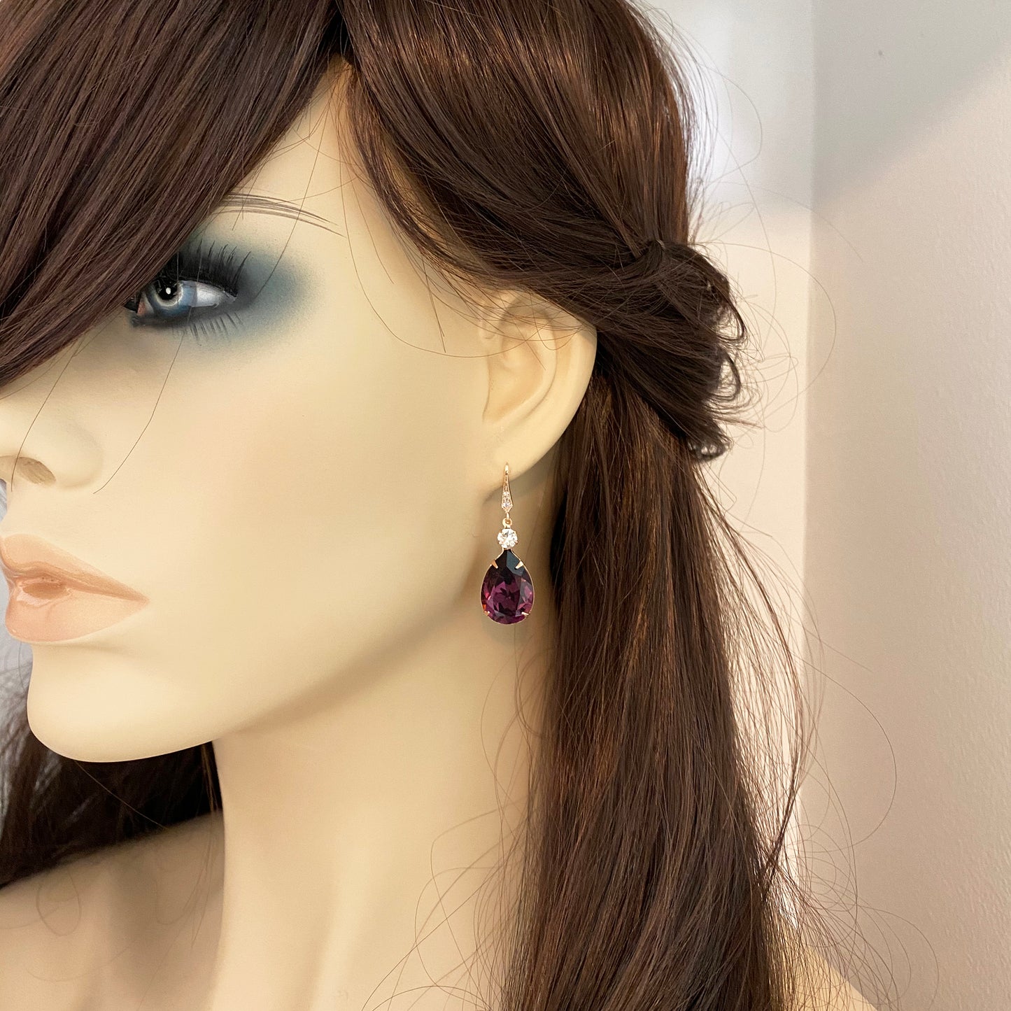 Pear Double Earrings & Necklace Set