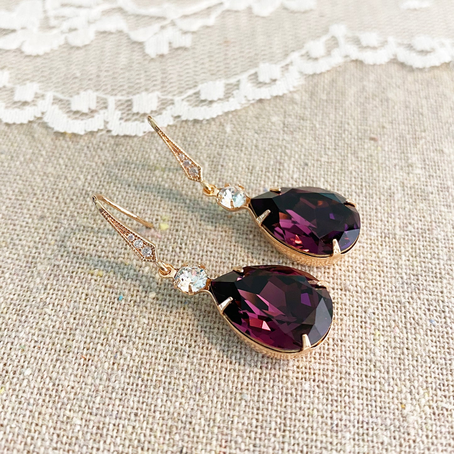 Pear Double Earrings