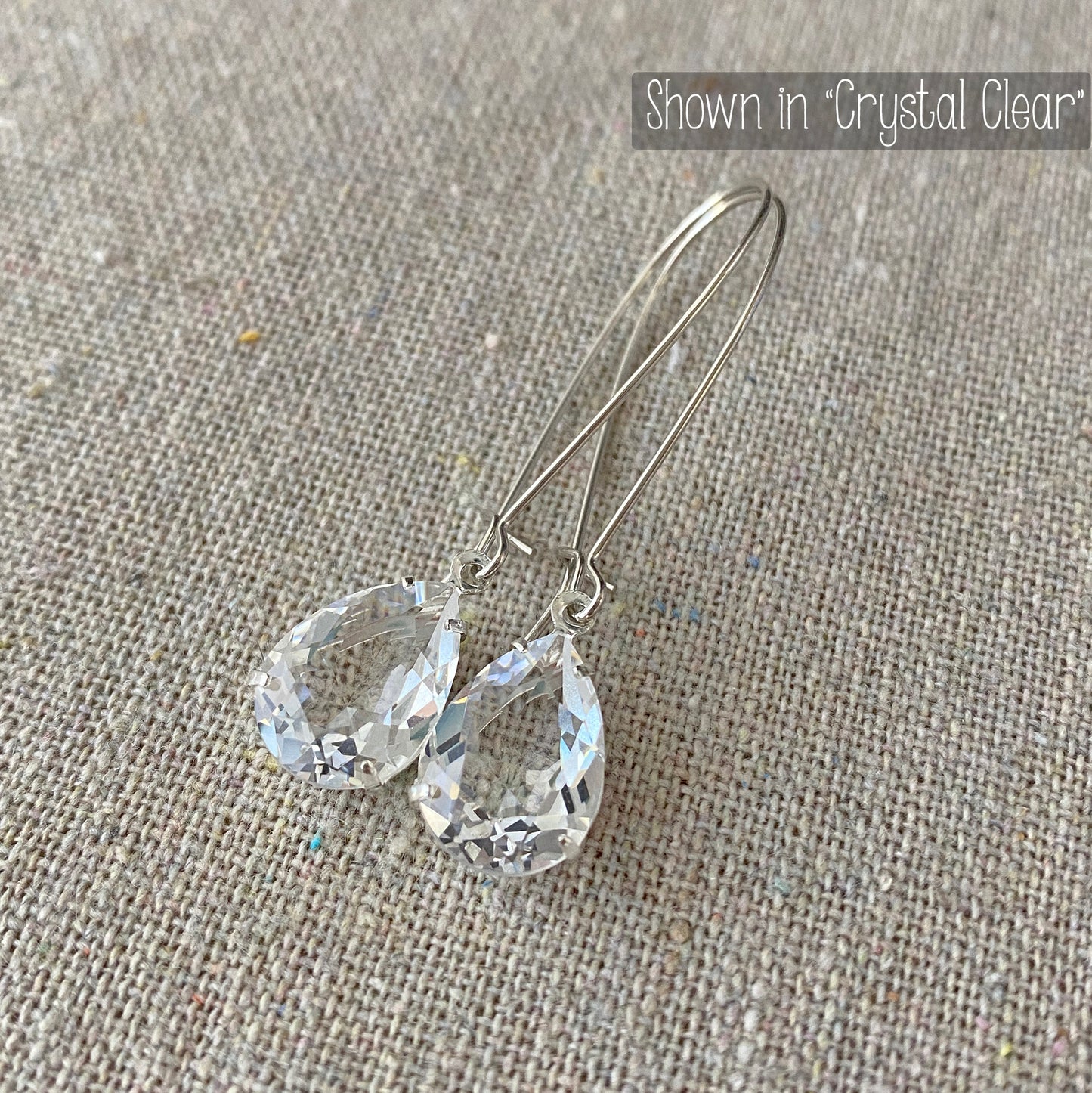 Long Medium Pear Earrings