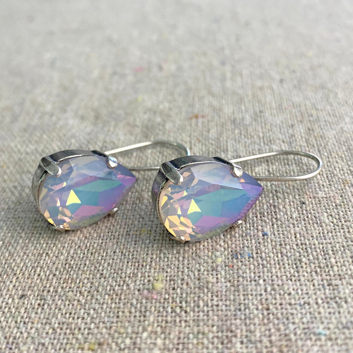 Large Pear Long Earrings