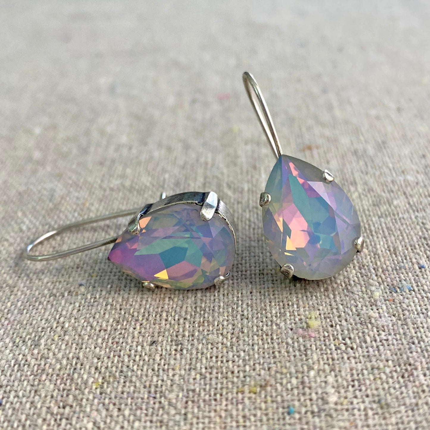 Large Pear Long Earrings