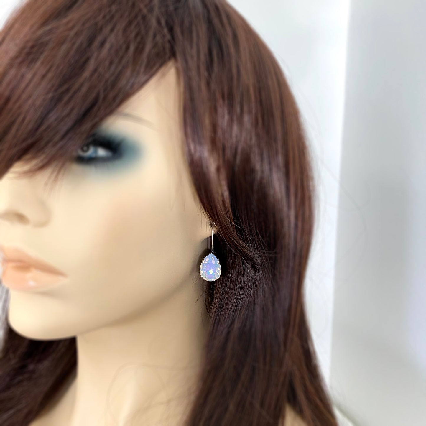 Large Pear Long Earrings