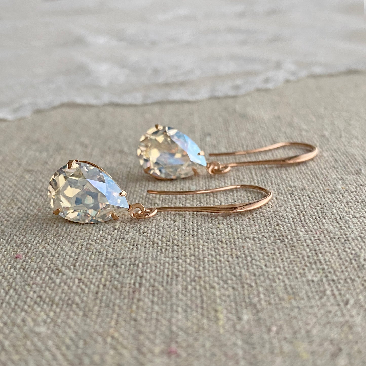 Pear Long Dangling Earrings