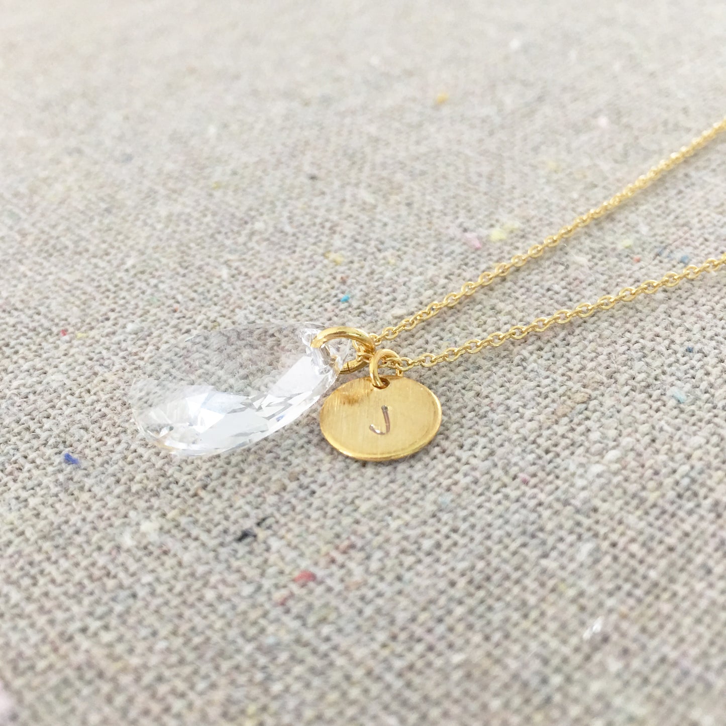 Initial Tear Necklace