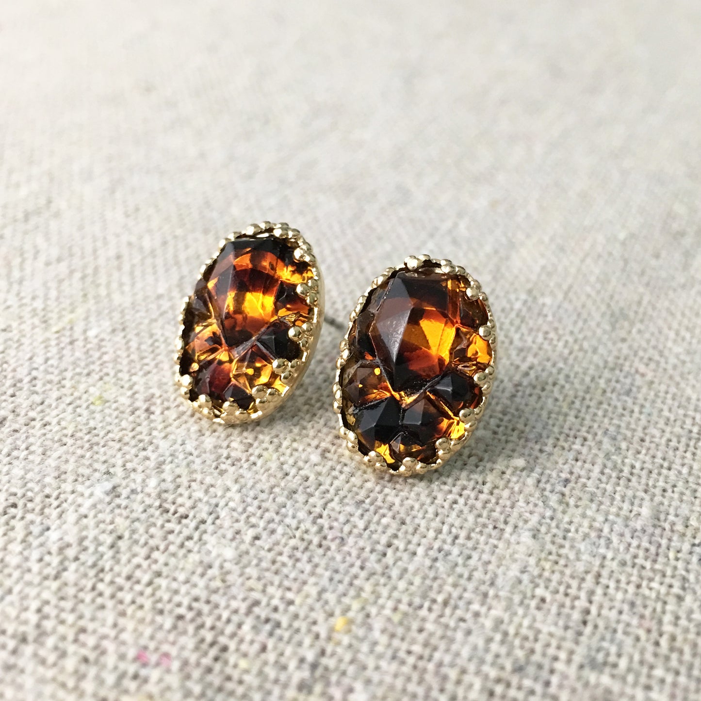 Tortoise Post Earrings