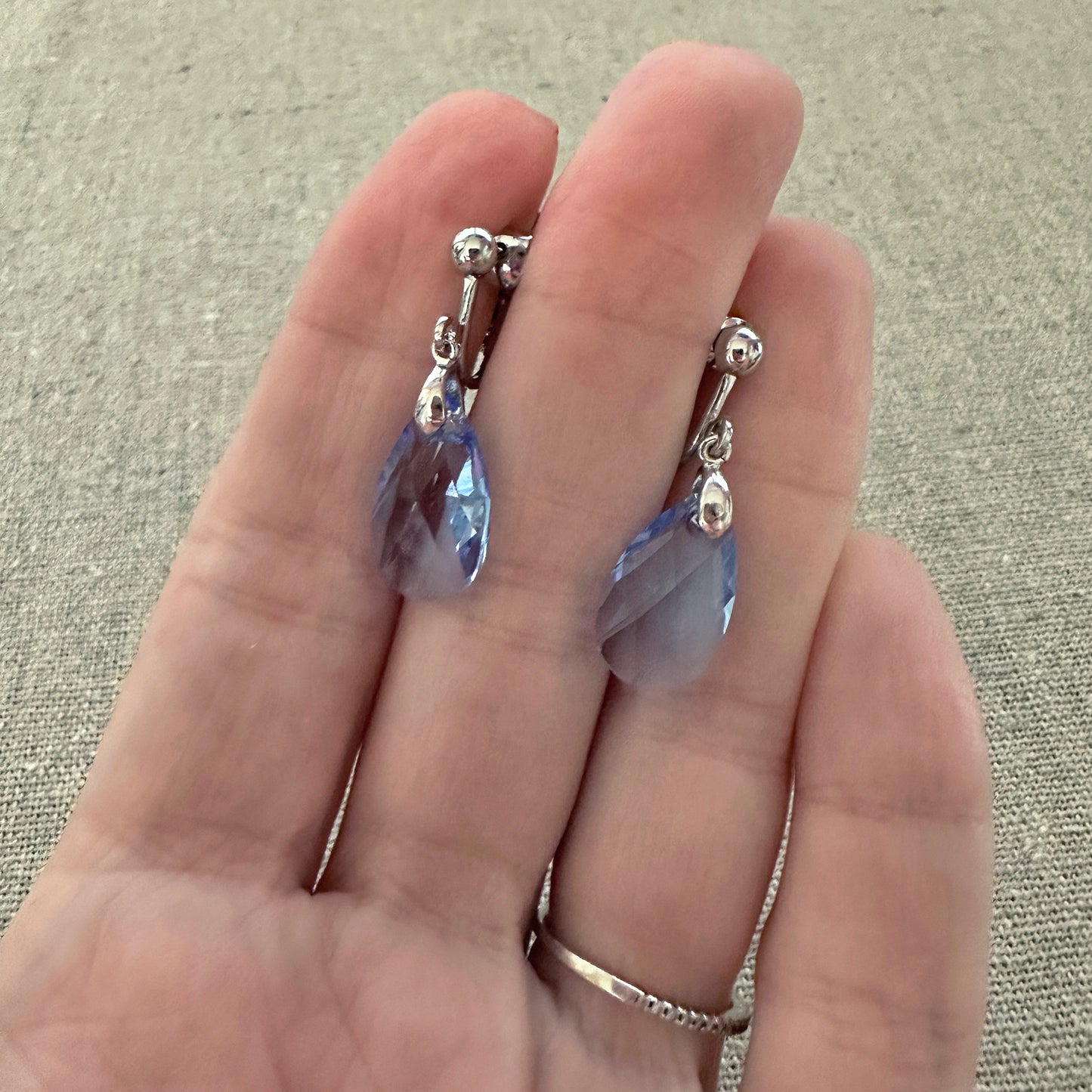 Teardrop Clip-on Earrings