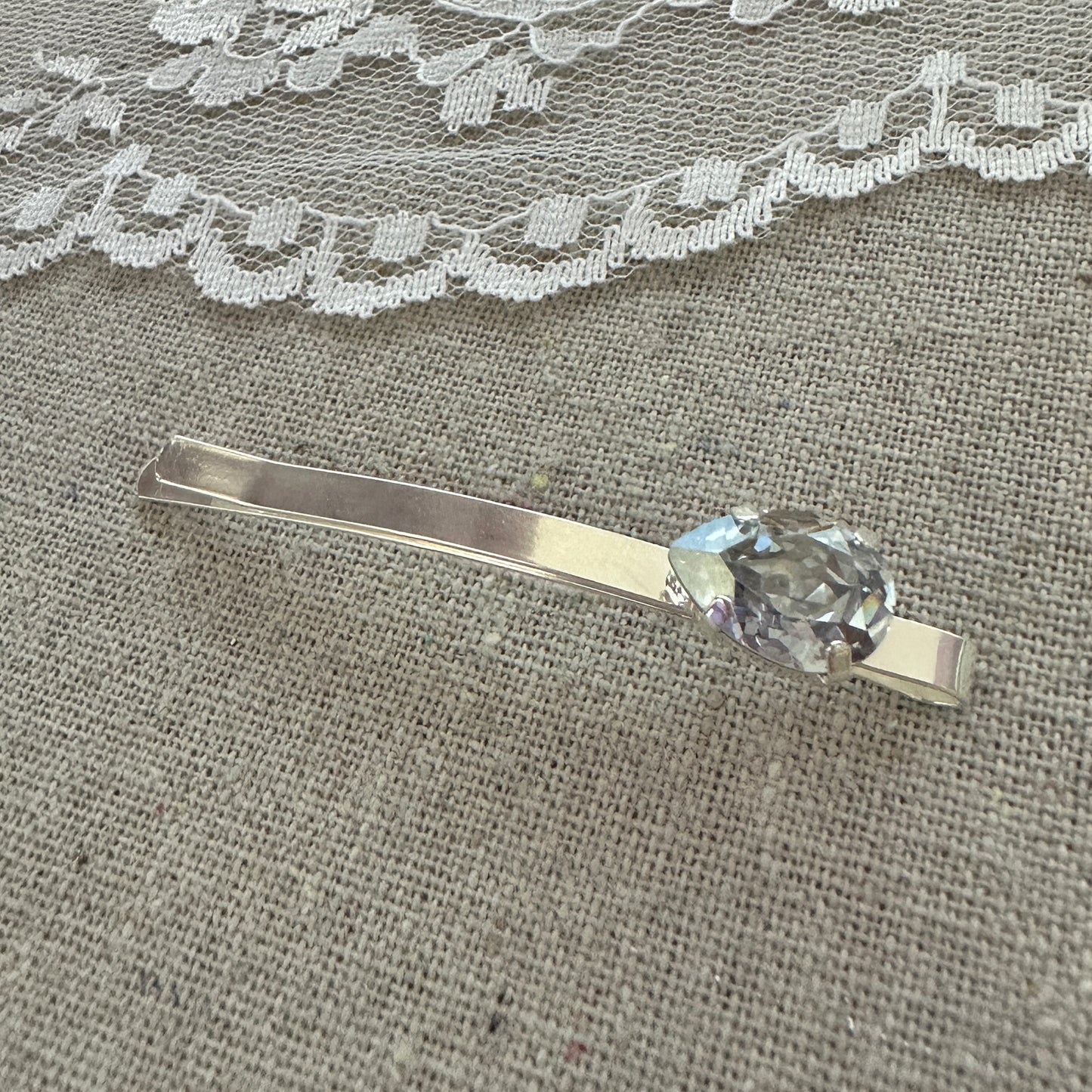 Pear Solitaire Hair Pin