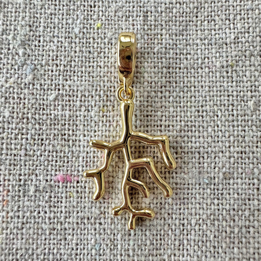 Coral Clip Charm