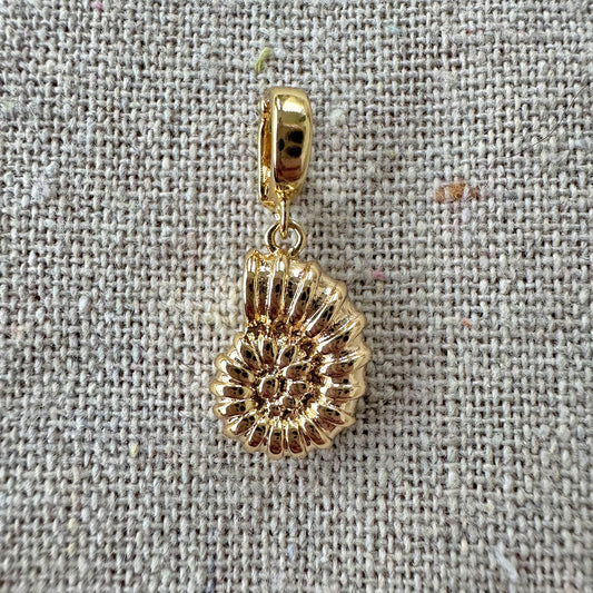 Sea Snail Shell Clip Charm
