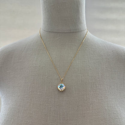 Large Cushion Crown Necklace